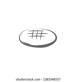 Plain soda, bread hand drawn icon. Element of bread icon. Thin line icon for website design and development, app development. Premium icon