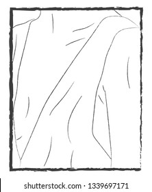 A plain tank top with a deep cut vector color drawing or illustration