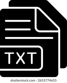 Plain text file Semi Solid minimalist Icon