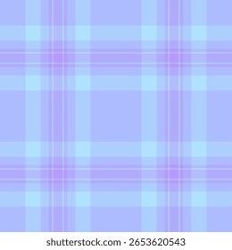 Tecido de textura lisa xadrez, reino tartan padrão vetor. Outro fundo sem emenda têxtil verificar na paleta de cores azul e índigo.