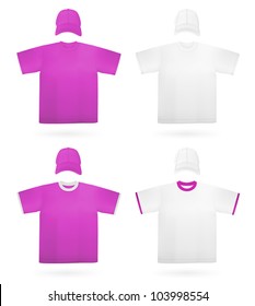Plain t-shirt template.