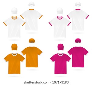 Plain t-shirt template.