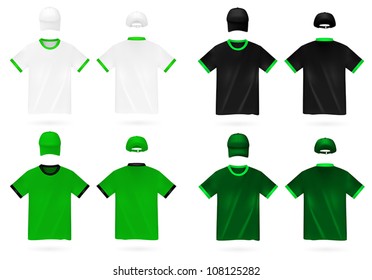 Plain t-shirt template.