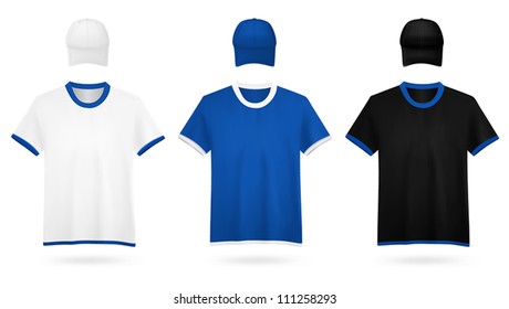 Plain t-shirt template.