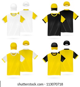 Plain t-shirt template.