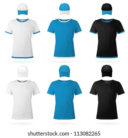 Plain t-shirt template.