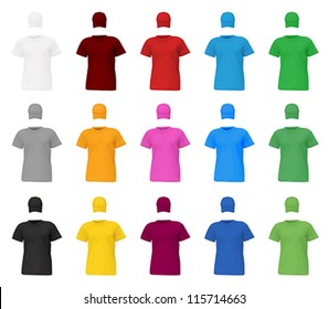 Plain t-shirt template.