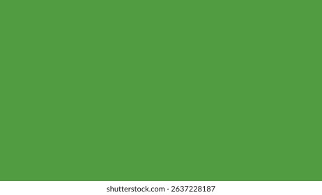 A plain, uniform green background.  No objects or elements present.