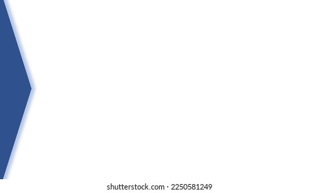 Plain white background with left border illustration, design as business presentation background 