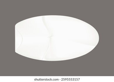 A plain white envelope on a gray background. The envelope is sealed and has a simple, classic design. White envelope, gray background, classic style. Minimal shape vector.