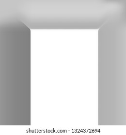 Plain white paper banner vector