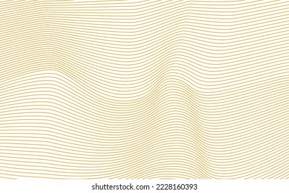 Plain yellow offset lines pattern. Suitable for fabric, paper, wallpaper, banner, card, cover, and backdrop.