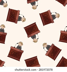 Plaintiff , cartoon seamless pattern background