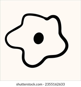 plam abstract shape sketch vecter, hand drawn flowers line art, abstract art, decorative love, fresh life nature