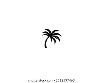 plam tree logo vector design illustration