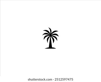 plam tree logo vector design illustration