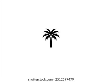 plam tree logo vector design illustration