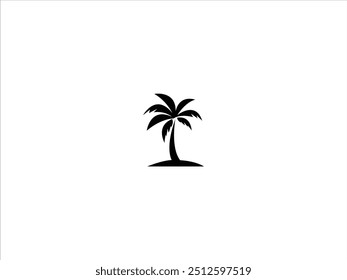 plam tree logo vector design illustration