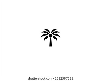 plam tree logo vector design illustration