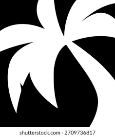 Platinbaum, Vektorgrafik einzeln auf weißem Hintergrund