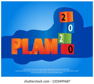 Plan 2020 stock background and banner.