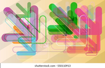 plan among simple kit, speculative draft above arrow vector background