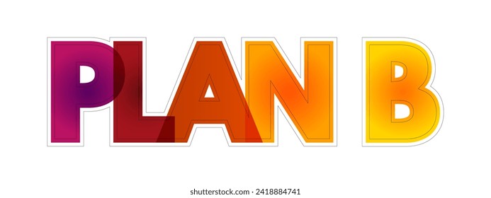 Plan B - bunter Textkonzept für Präsentationen und Berichte