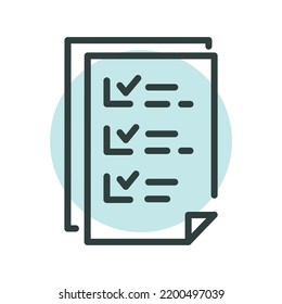 Plan black line icon. Self development. Pictogram for web page.