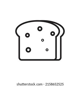 Plan Bread Outline Icon Vector Illustration