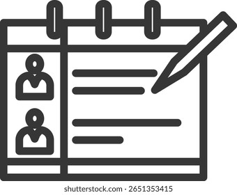 Plan para el concepto de ilustración de icono de Vector de negocios