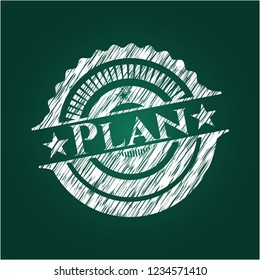 Plan chalk emblem