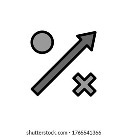 Plan colored icon. Simple color element illustration. Plan concept outline symbol design from Business strategy set. Can be used for web and mobile