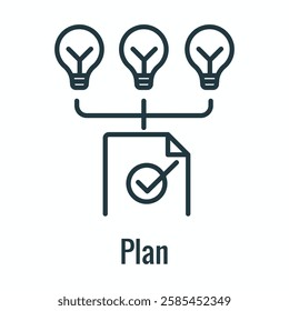  Plan Concept for Plan Do Check Act Business Strategy Continuous Improvement PDCA