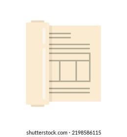 Icono del estimador del plan. Ilustración plana del icono vector estimador del plan aislado en fondo blanco