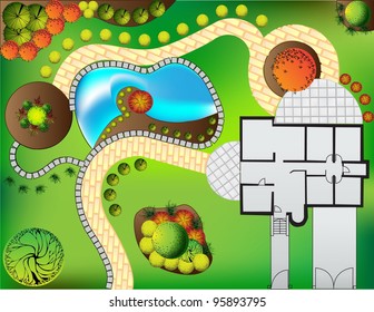 Plan of garden