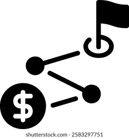 plan glyph icon illustration vector