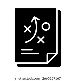 Plan glyph icon vector illustration