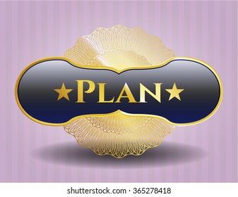 Plan gold emblem