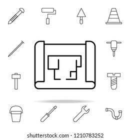 plan icon. construction icons universal set for web and mobile