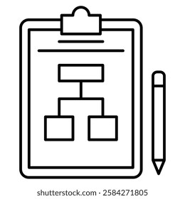 Plan icon design Line style.