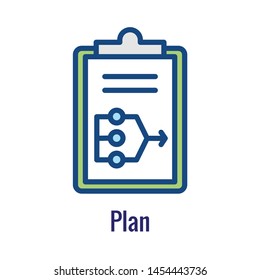 Plan Icon - Dev Ops Icon Showing  Aspect Of The Process