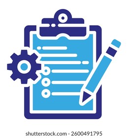 Plan Icon in Glyph Dual Color Style. Simple Glyph Icon Vector. Simple Vector Design