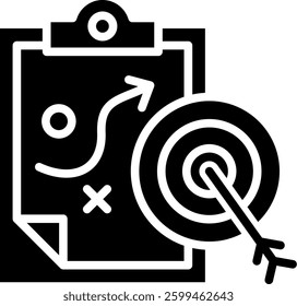 Plan Icon Glyph Vector Illustration