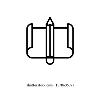 Plan icon. High quality outline symbol for web design or mobile app. Thin line sign for design logo. Black outline pictogram on white background