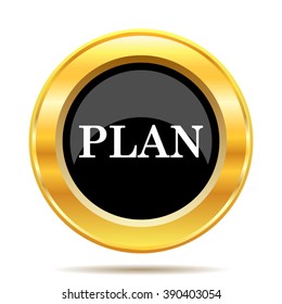 Plan icon. Internet button on white background. EPS10 vector.
