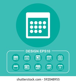 Plan icon isolated sign symbol. Flat vector illustration. Can be used for mobile and web design.
