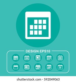 Plan icon isolated sign symbol. Flat vector illustration. Can be used for mobile and web design.
