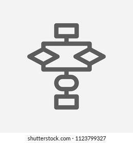 Plan icon line symbol. Isolated vector illustration of  icon sign concept for your web site mobile app logo UI design.