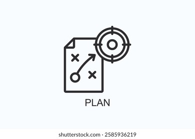 Plan Icon Or Logo Isolated Illustration