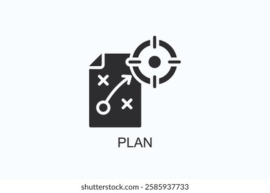 Plan Icon Or Logo Isolated Illustration